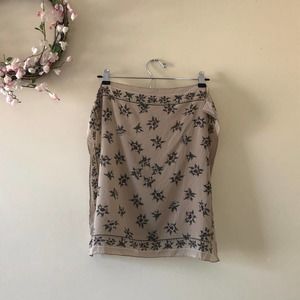 Passigatti Italian Floral %100 Silk Scarf 19.50" x20"